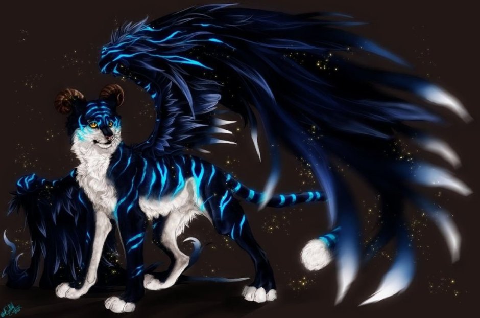 Фамильяр демон волк арт