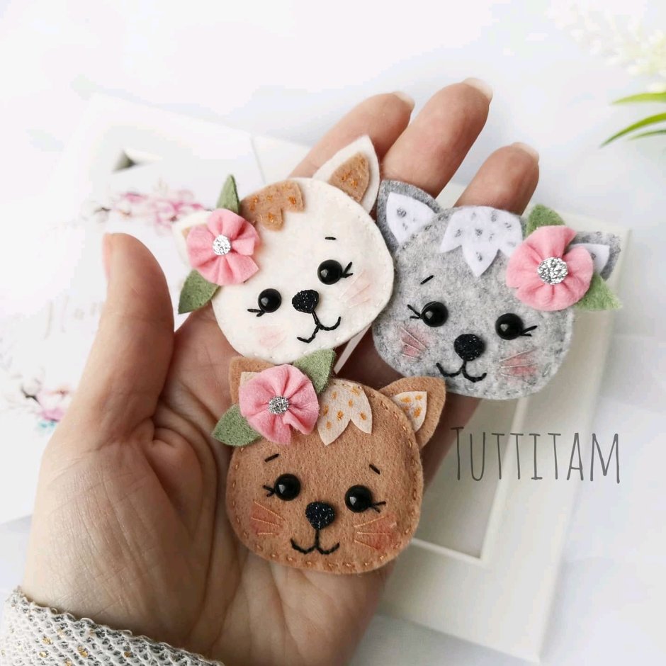 Резинка для волос с котиком