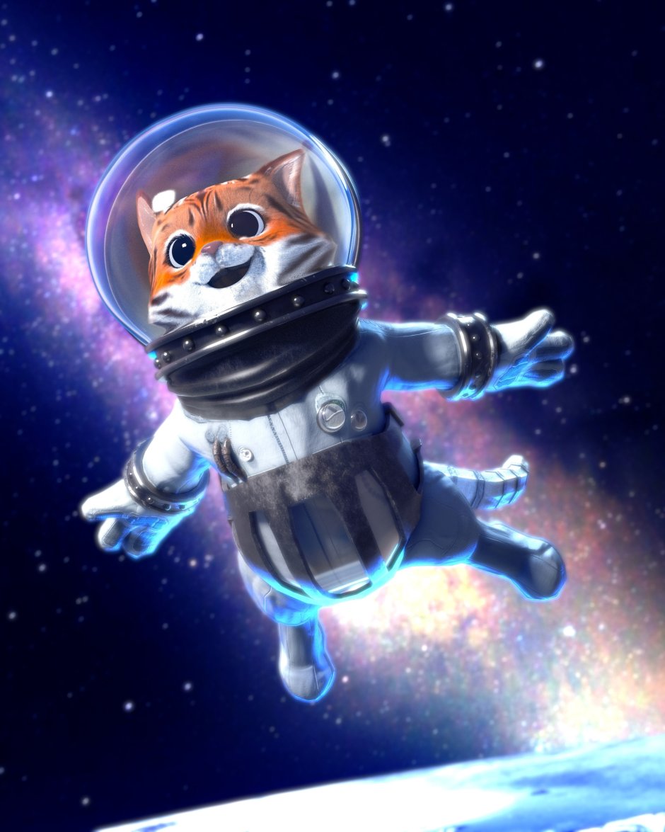 Котенок космонавт
