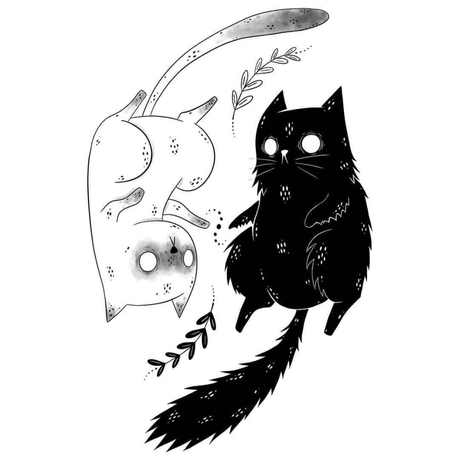 Много котов с факами
