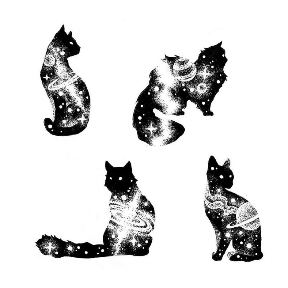 Черный котик Эстетика