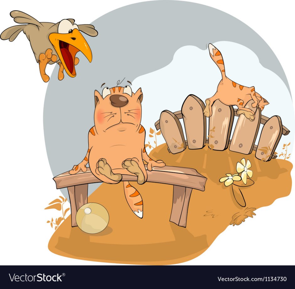 Орущий кот карикатура
