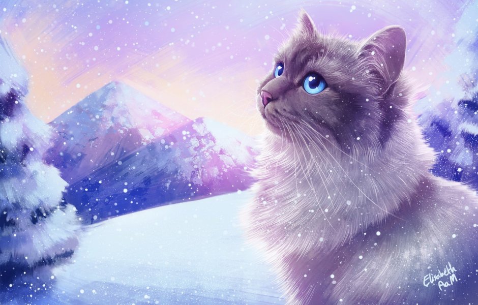 Котики арт