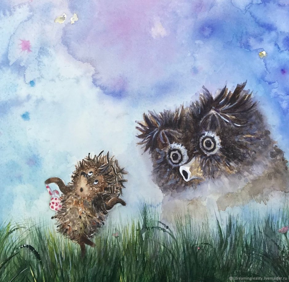 Кот и Ежик любовь