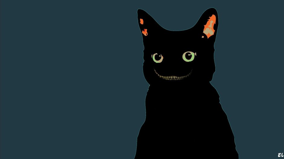 Черный кот Минимализм