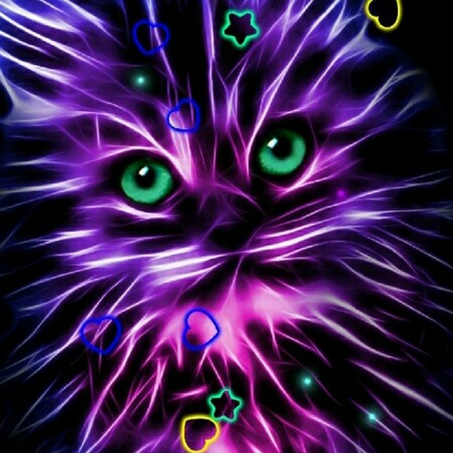 Неоновая кошка