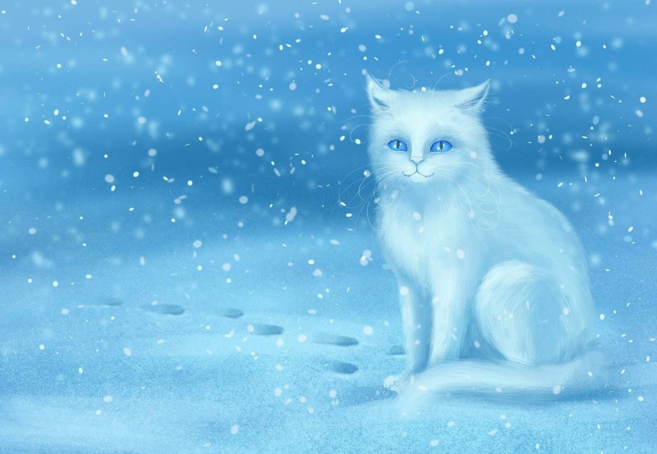 Коты Воители снежок
