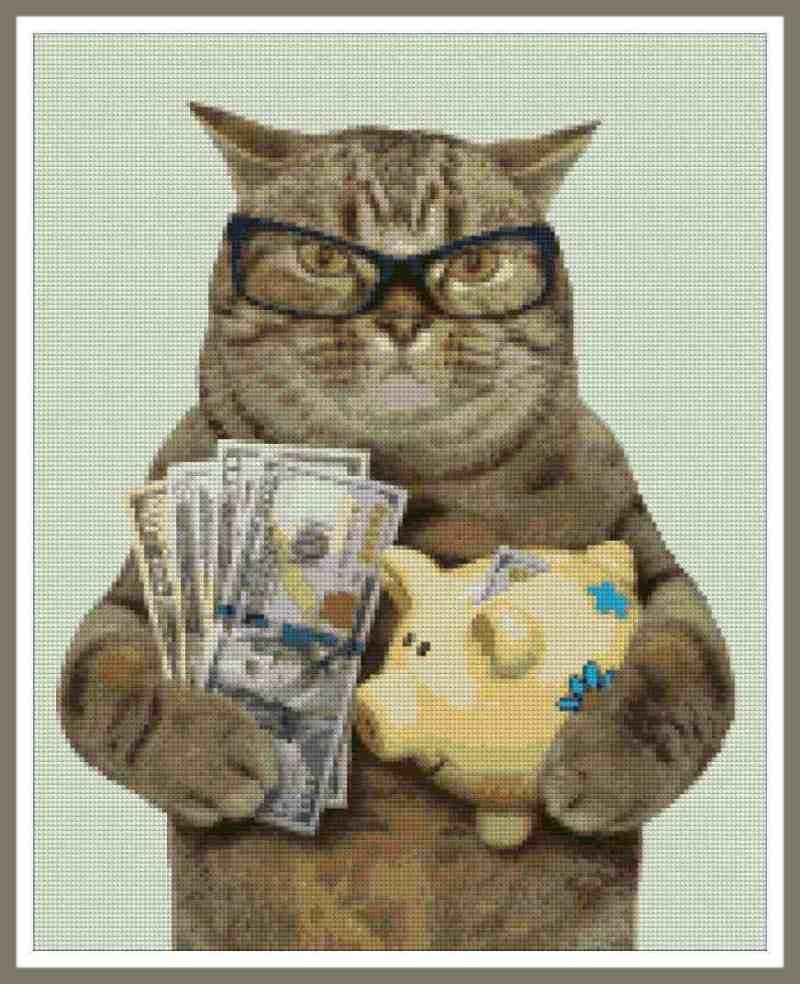 Кот с деньгами