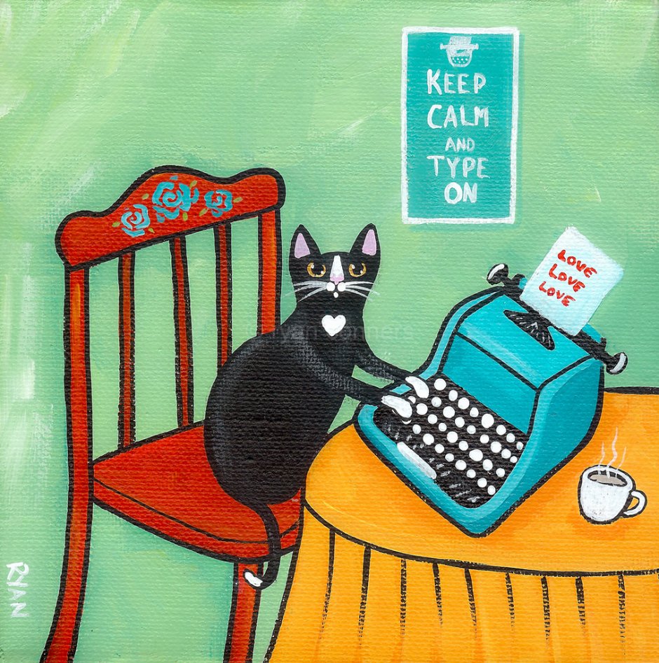 Кот с калькулятором