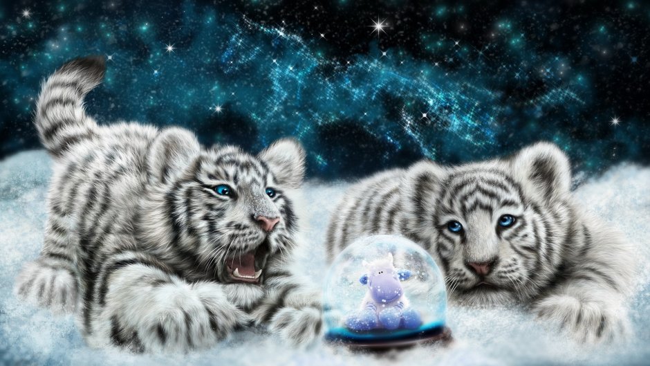 Пейзаж с тигром