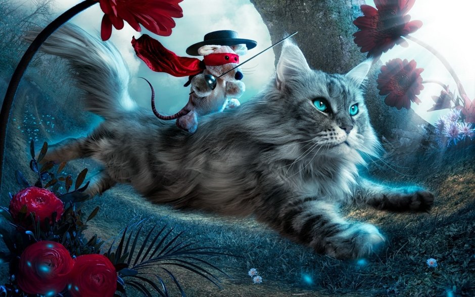 Сиамская голубая кошка