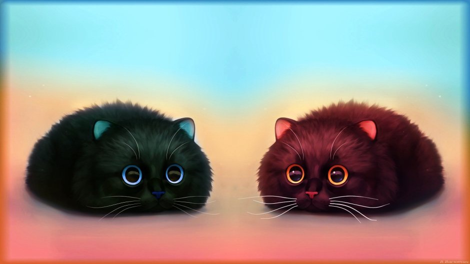 Котенок улыбается