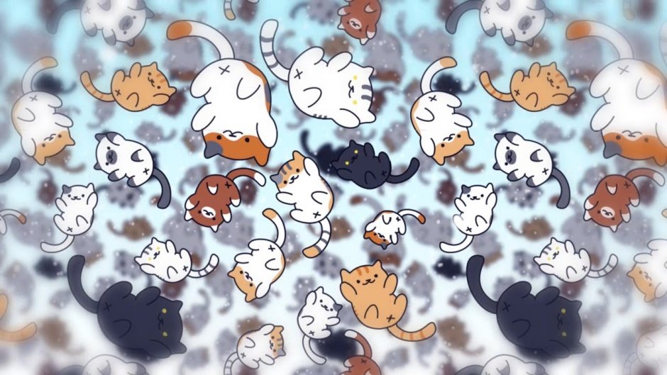 Много котов аниме
