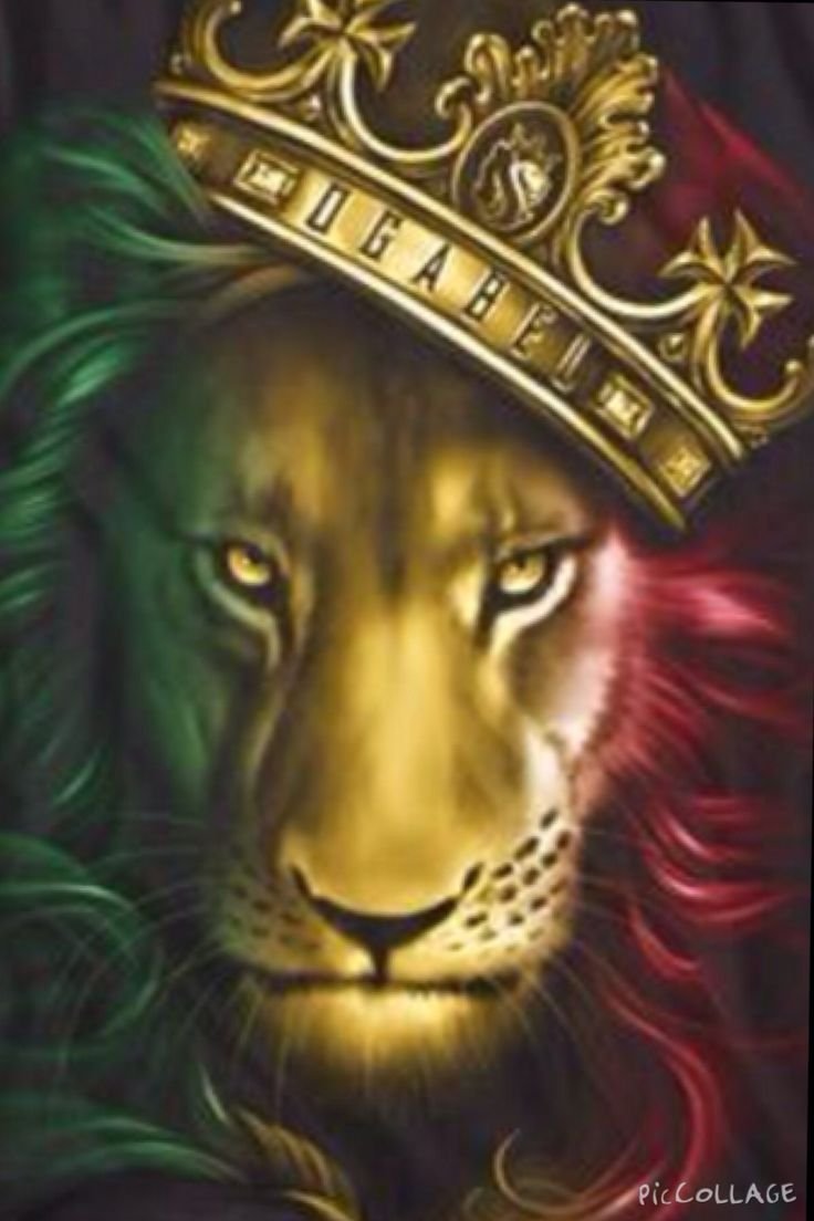 Лев с короной арт