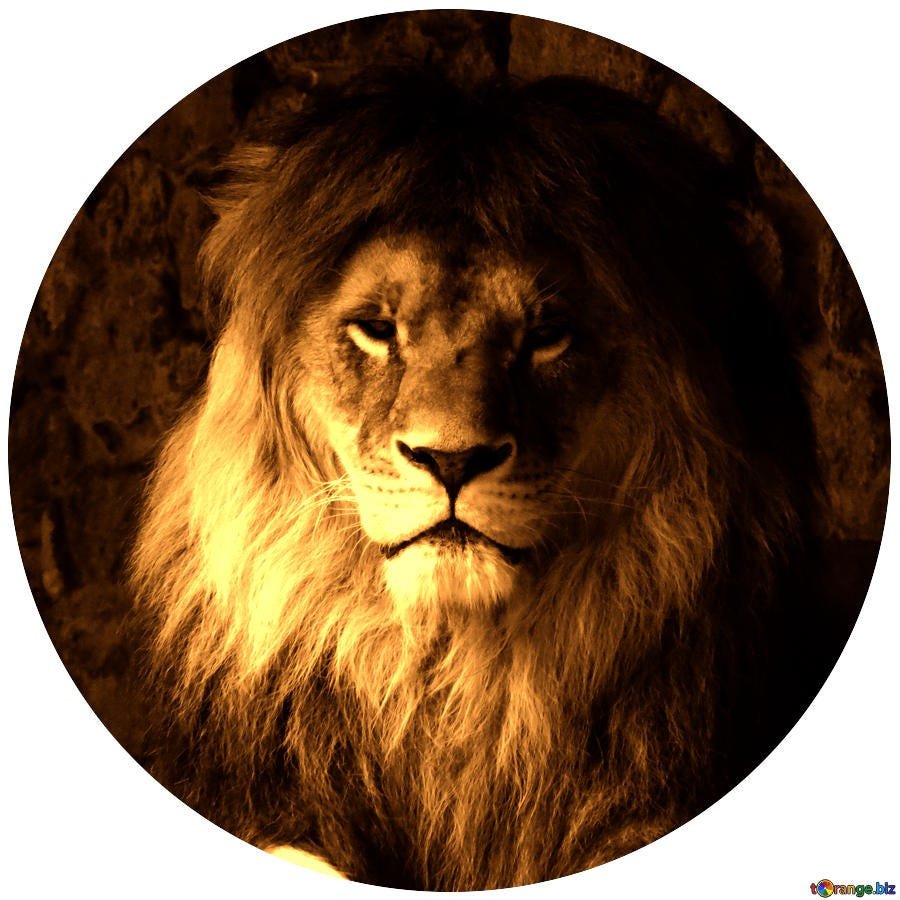Лев в кружочке