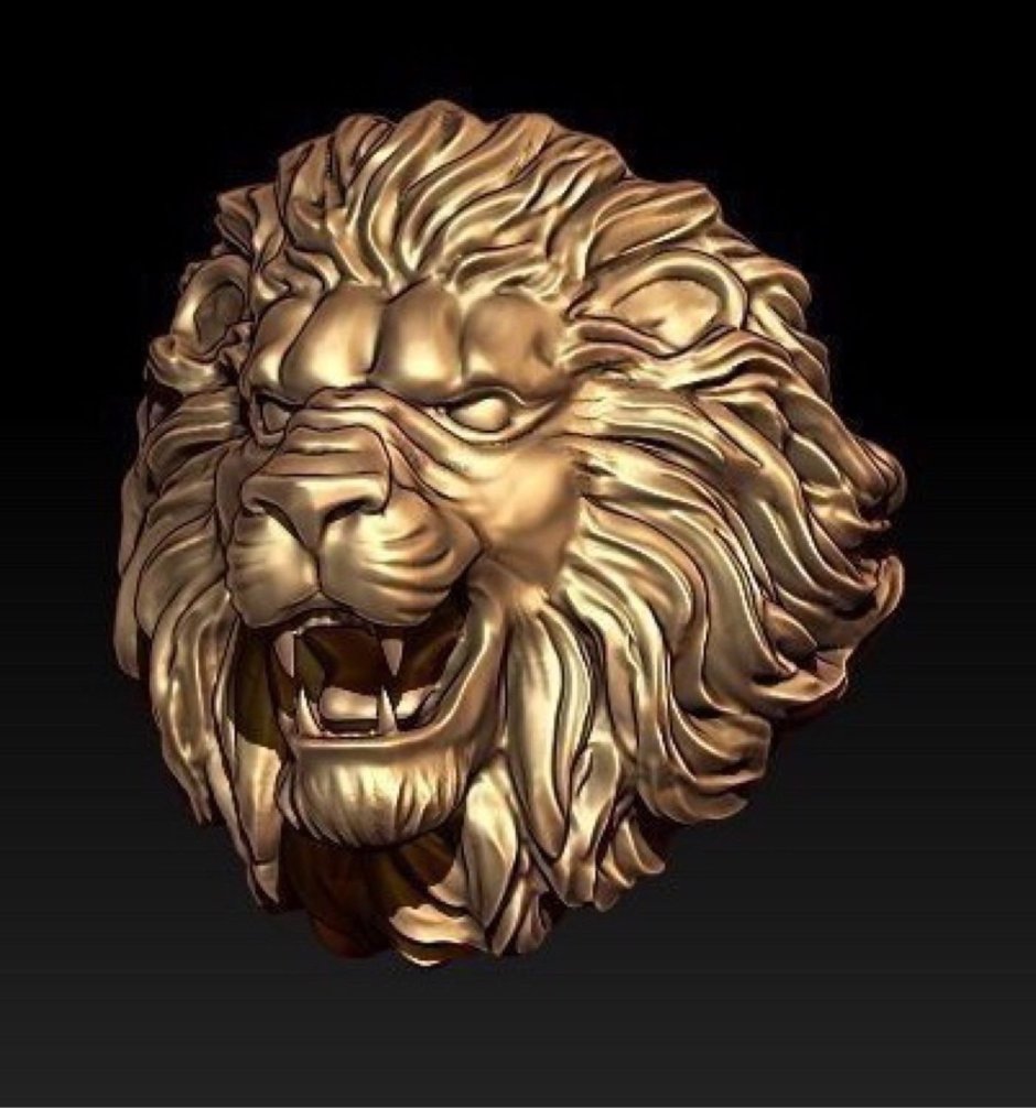 Перстень Лев золотой Лев