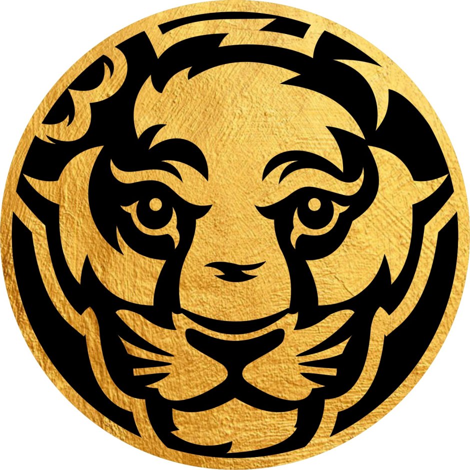 Жетон золотой Лев