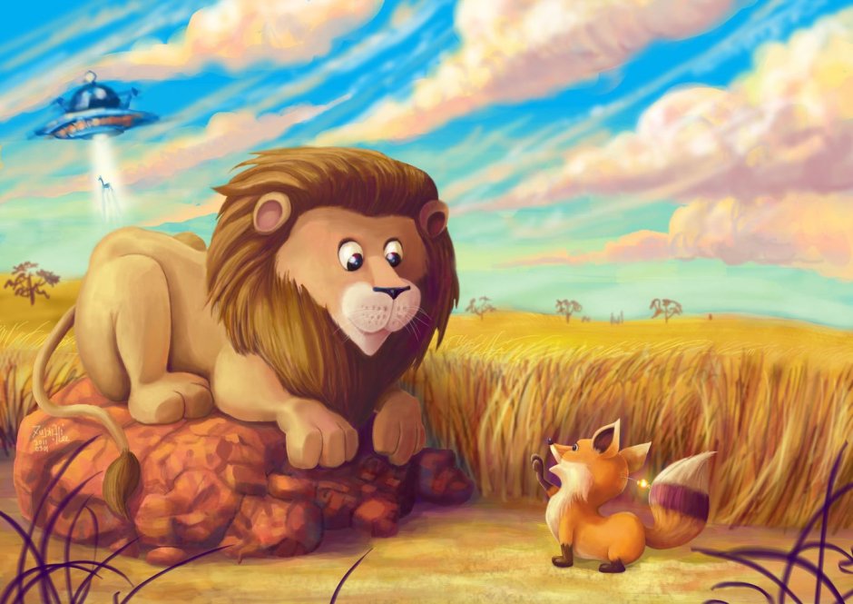 Картинка Lion and Mouse