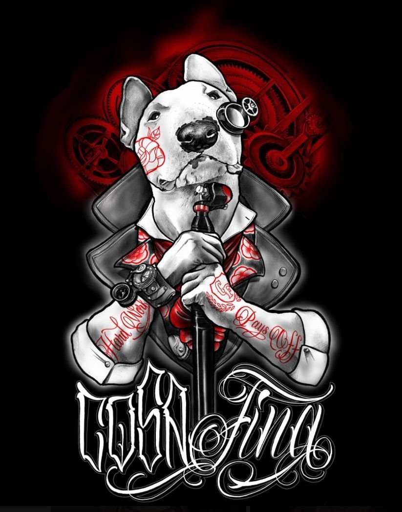 Бультерьер Чикано эскиз