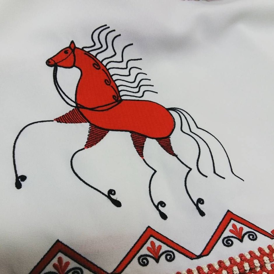 Мезенская роспись солнце