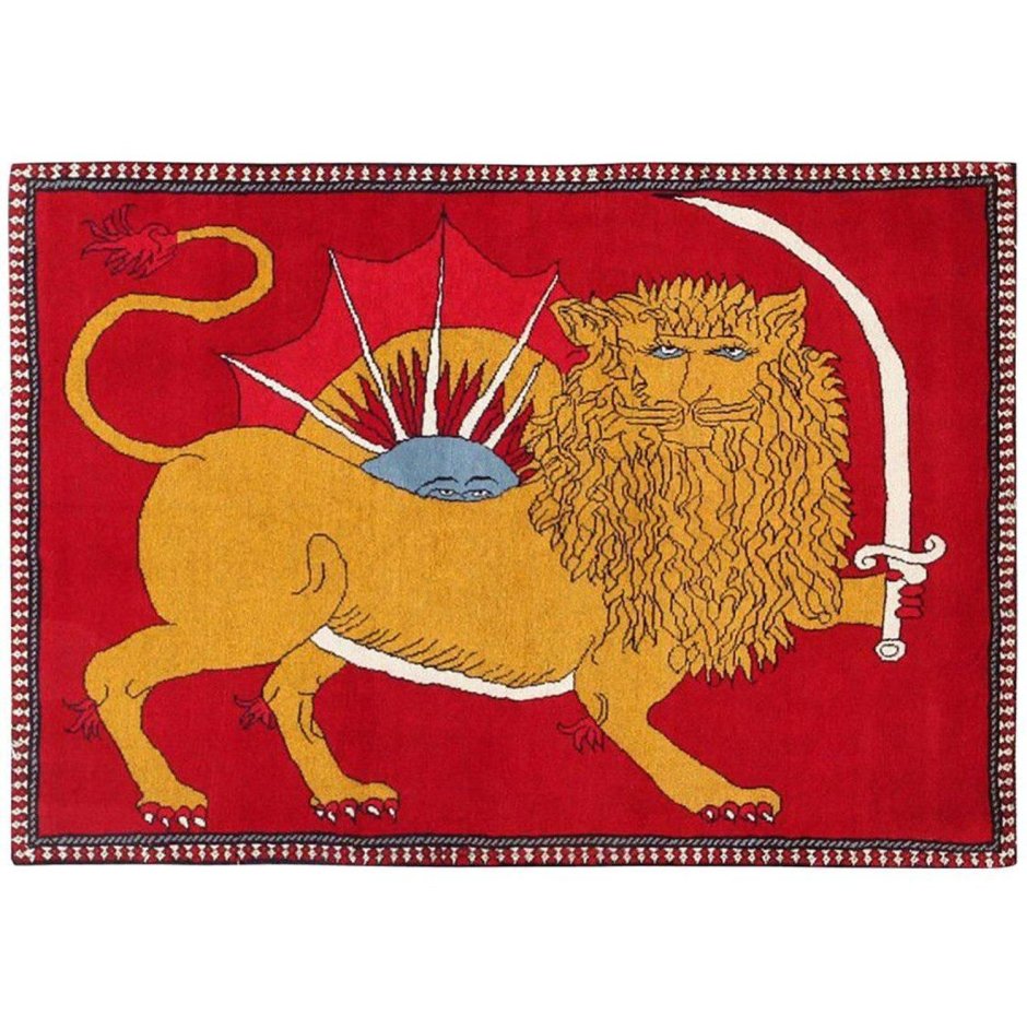 Портрет Лев на белом фоне