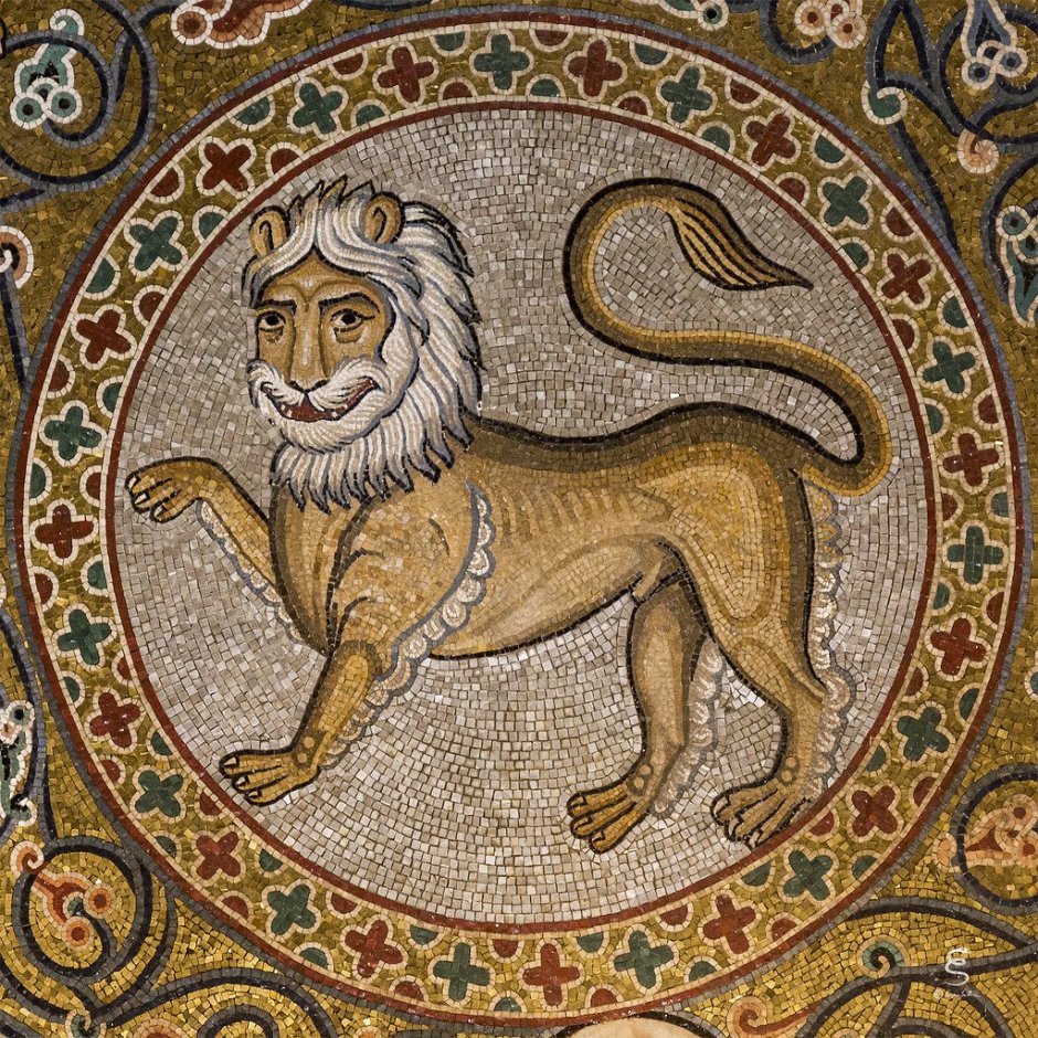 Лев смешной рисунок