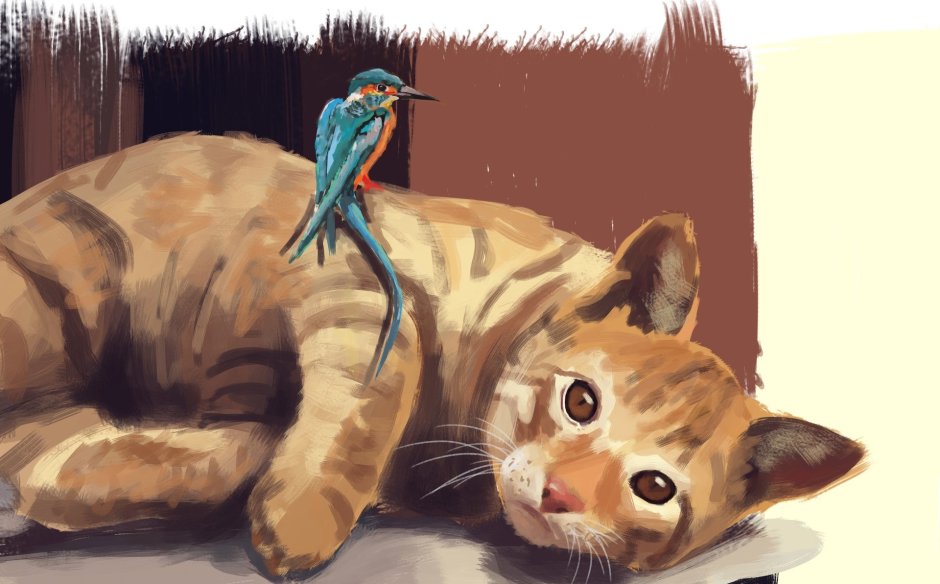 Кот арт