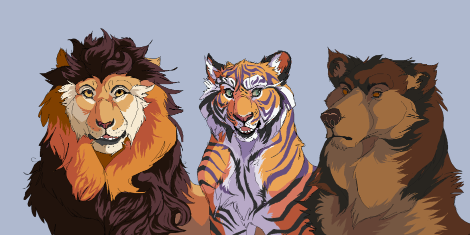 Тигр и Лев арт