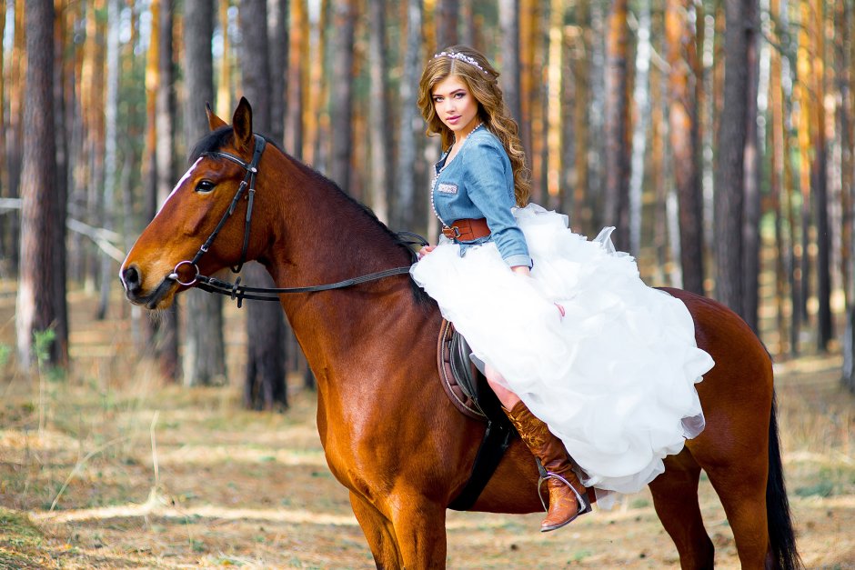 Фотосессия с лошадью весной