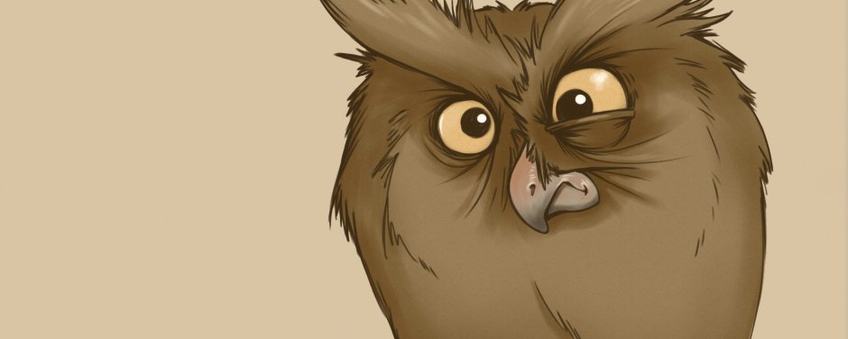 Сова с дергающимся глазом