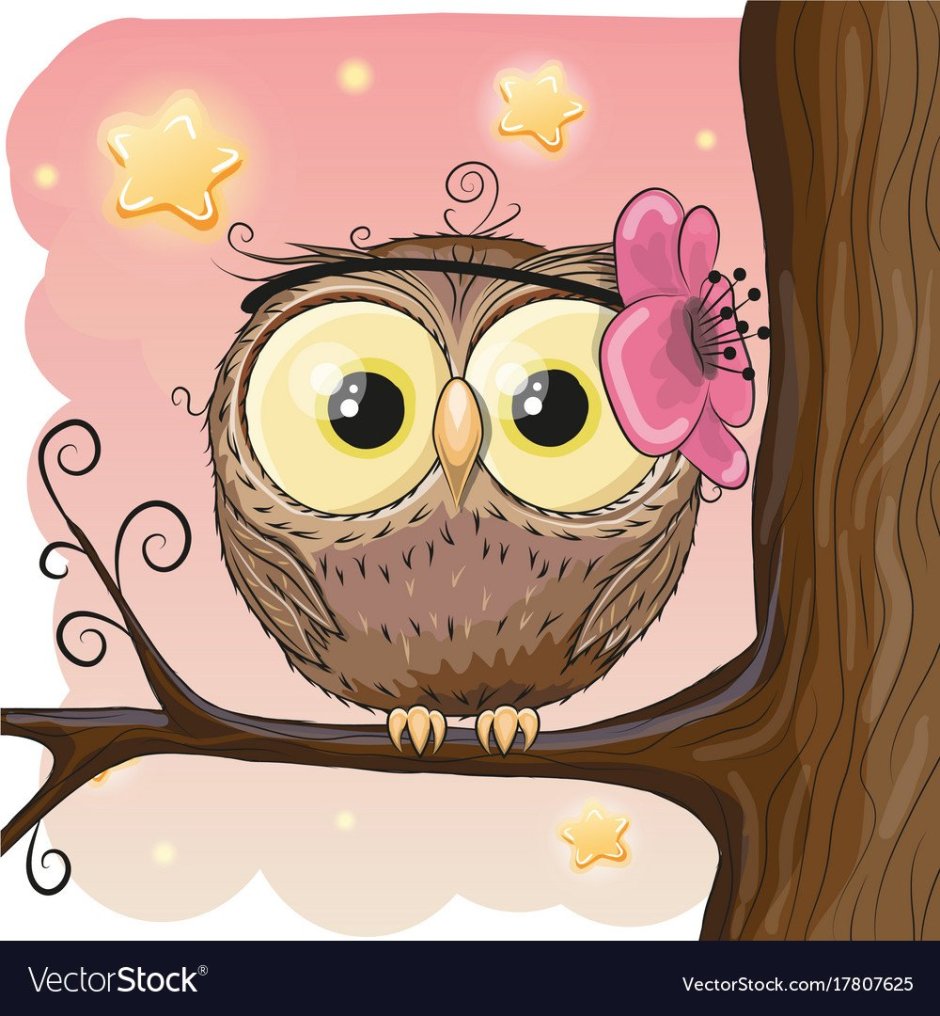 Сова рисунок