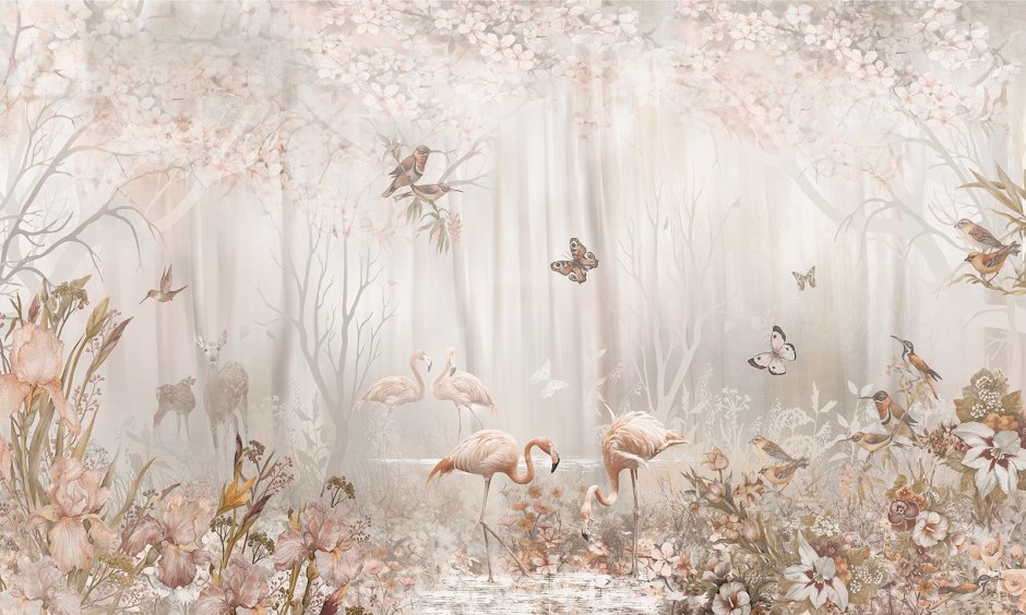 Фотообои Flizetto "тропический сад" 300 х 270 см