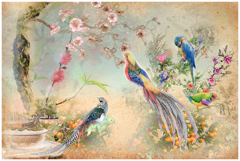 Фрески Китайщина Шинуазри