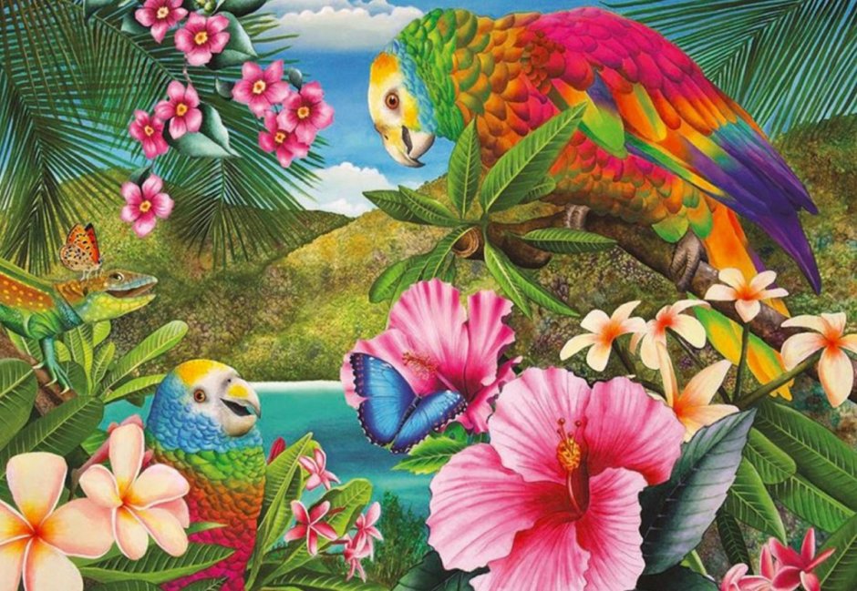 Тропики живопись