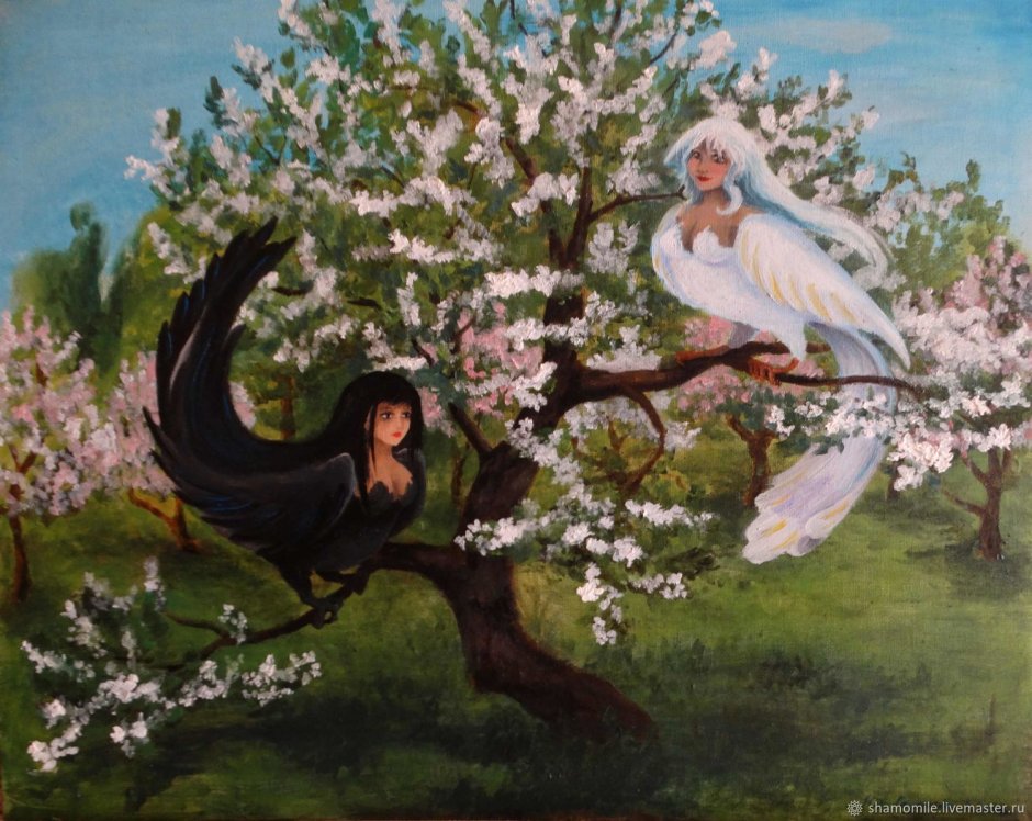 Фреска птицы