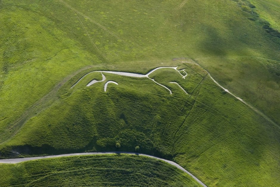 Уффингтонская белая лошадь в Англии