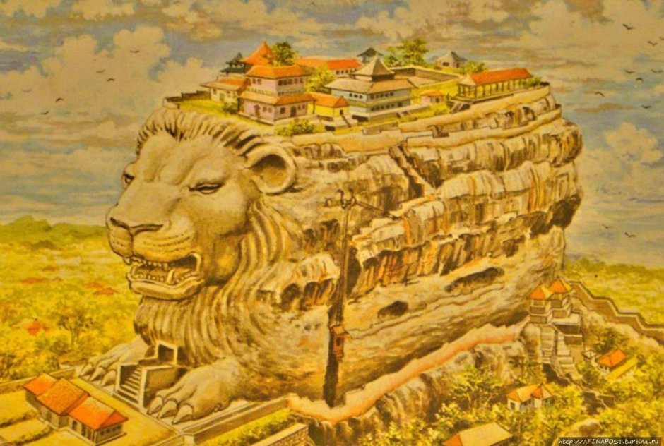 Lion Rock Sri Lanka old photo