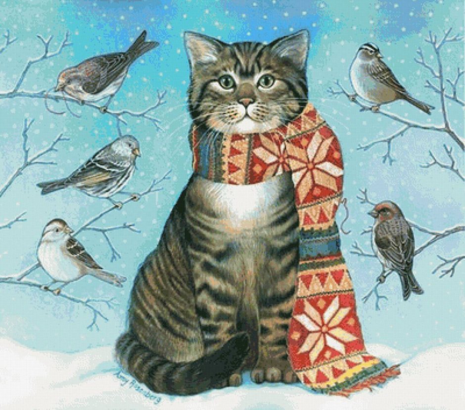Кошка иллюстрация