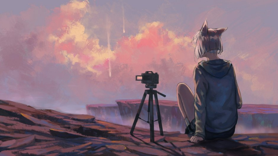 Плачущий кот с пальцем вверх