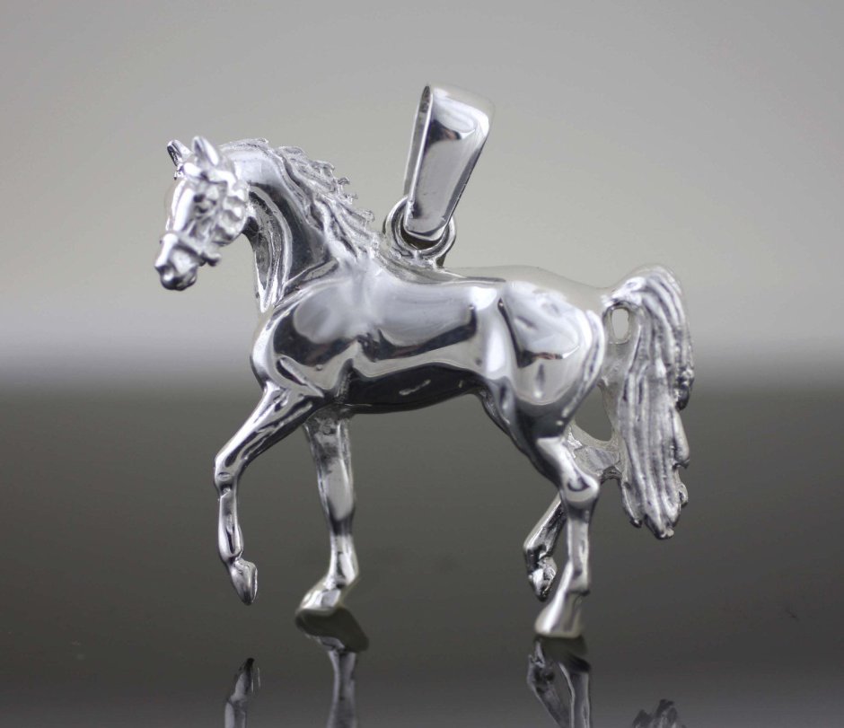 Лошадки серебристая