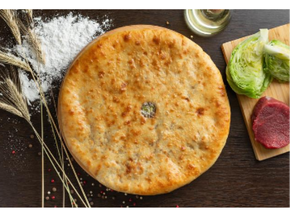 Осетинский пирог сверху