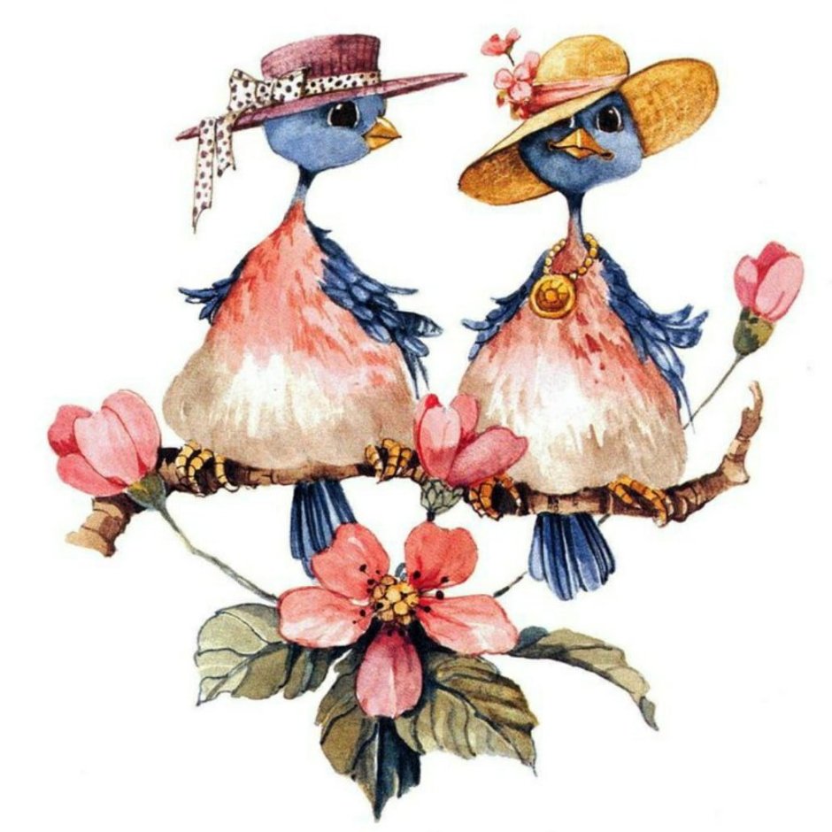 Каролин Шорс Райт птички