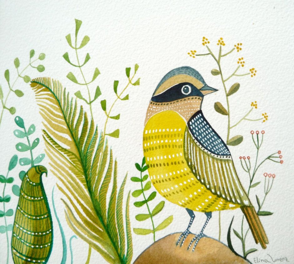 Птицы декоративное изображение