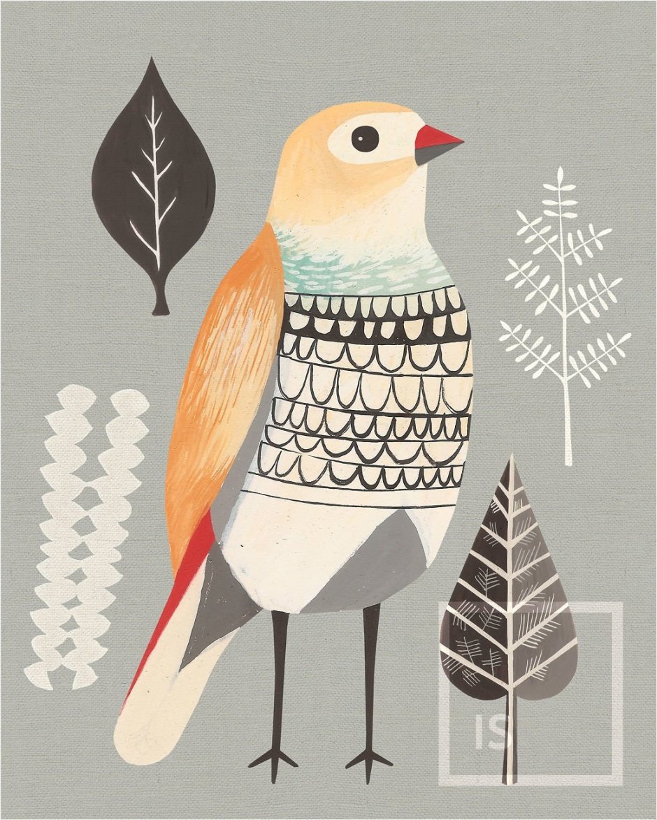 Стилизованное изображение птиц