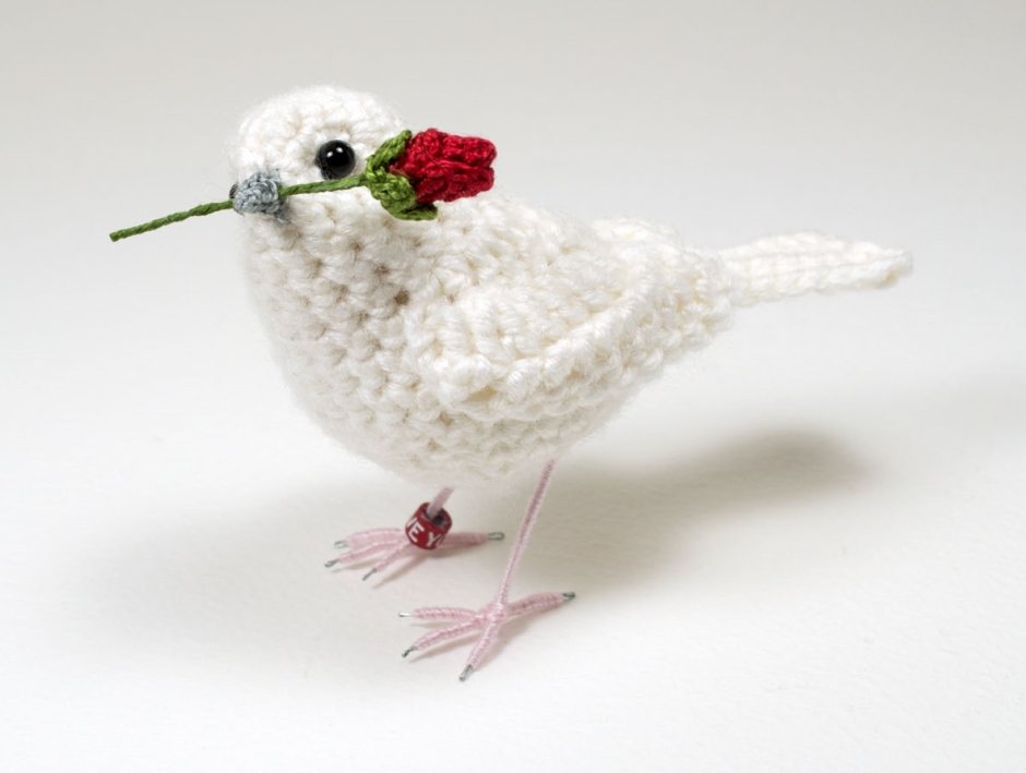 Вязаные птички крючком