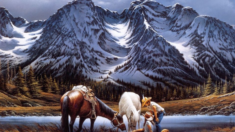 Художник Марк Китли картины лошади