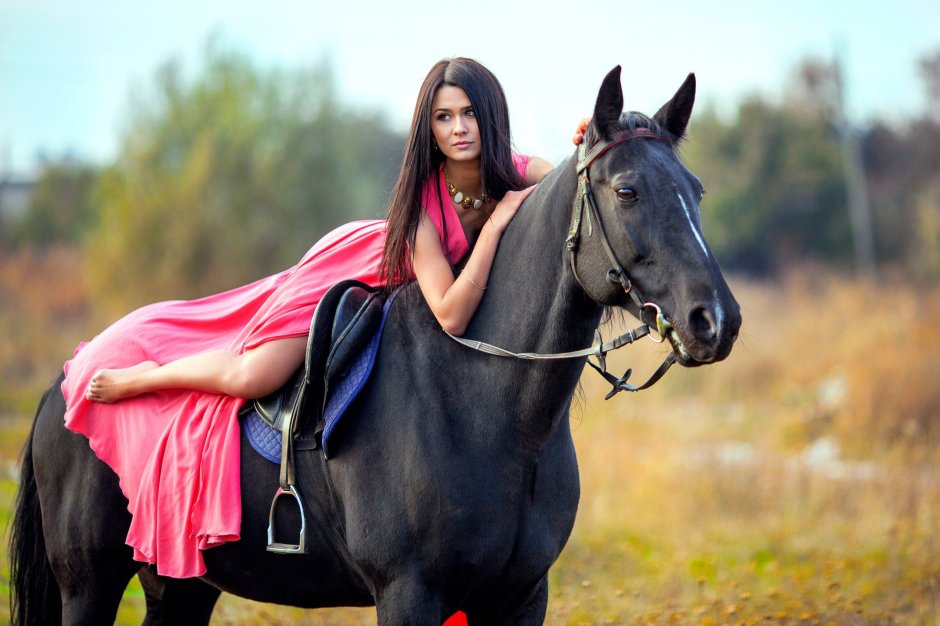 Фотосессия с лошадью летом