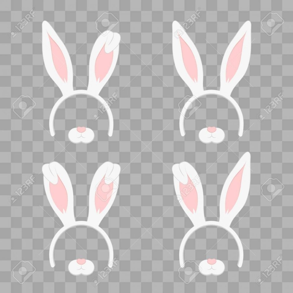 Кроличьи ушки без фона