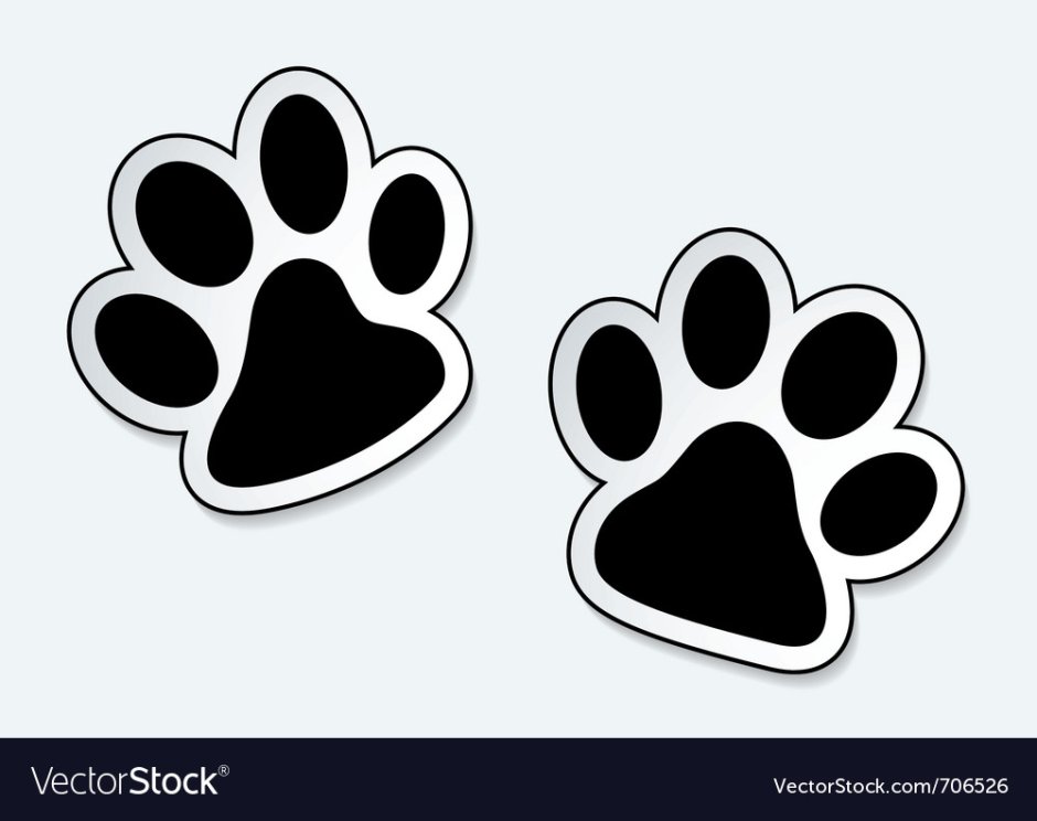 Лапки кошачьи для вырезания