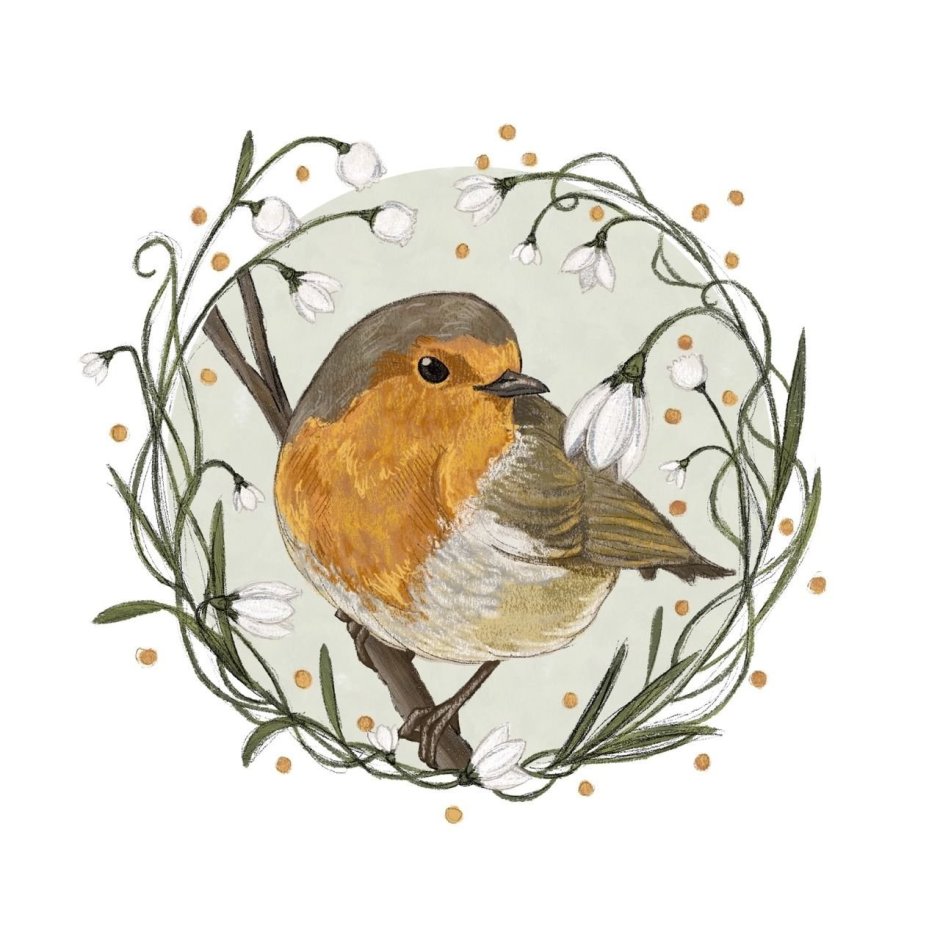 Птички круглые для детей